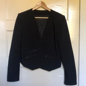 BCBGMAXAZRIA open front cropped blazer